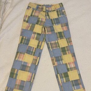 NWOT TBBC Colorful Patchwork Golf Pants Size 7